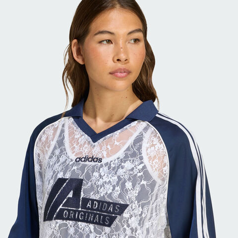 adidas Originals阿迪三叶草2025女子JERSEY针织有领短TKD2275