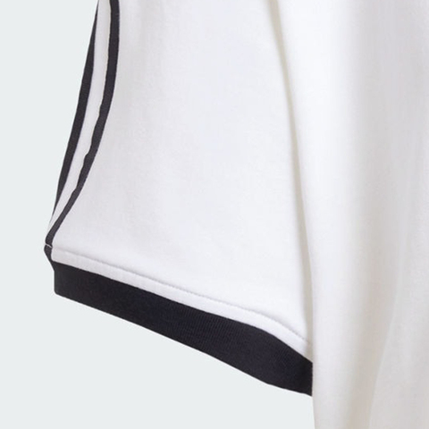 adidas Originals阿迪三叶草2025女子3S LOOSE CROP T针织无领短TJC8150