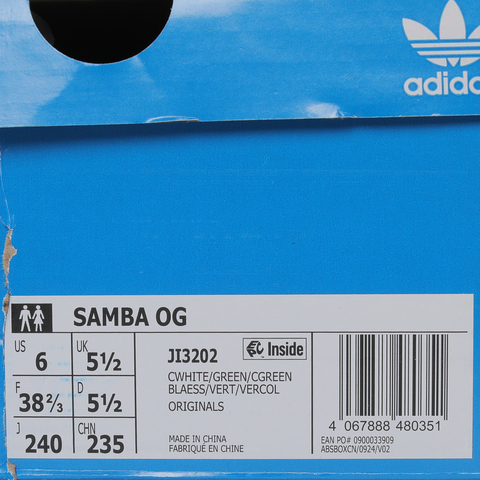 adidas Originals阿迪三叶草2025中性SAMBA OGORI-CLASSICJI3202