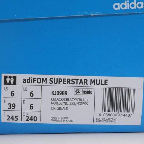 adidas Originals阿迪三叶草2025中性adiFOM SUPERSTAR MULEORI-CLASSICKJ0989