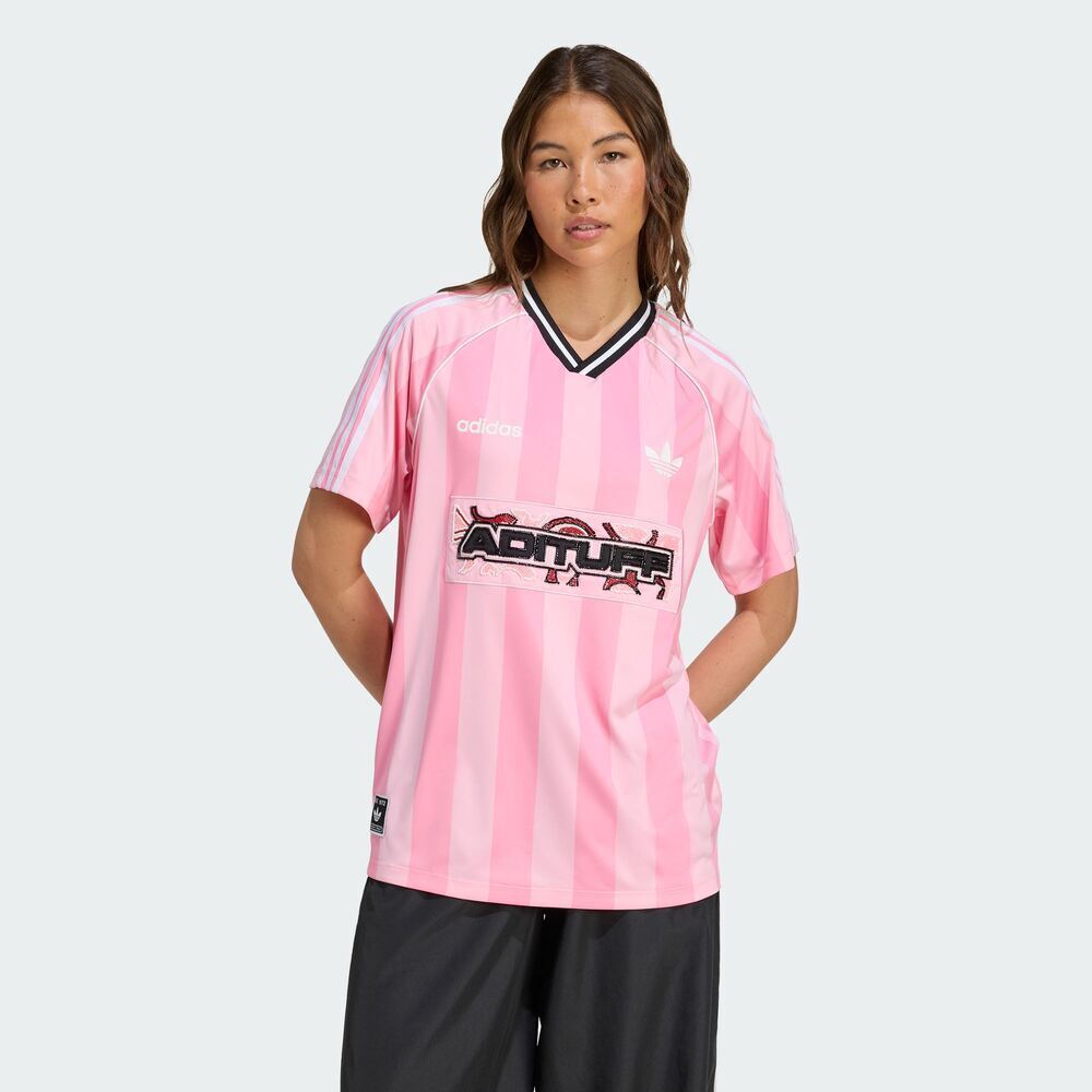 adidas Originals阿迪三叶草2025女子JERSEY针织无领短TKD2272