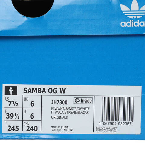 adidas Originals阿迪三叶草2025中性SAMBA OG WORI-CLASSICJH7300