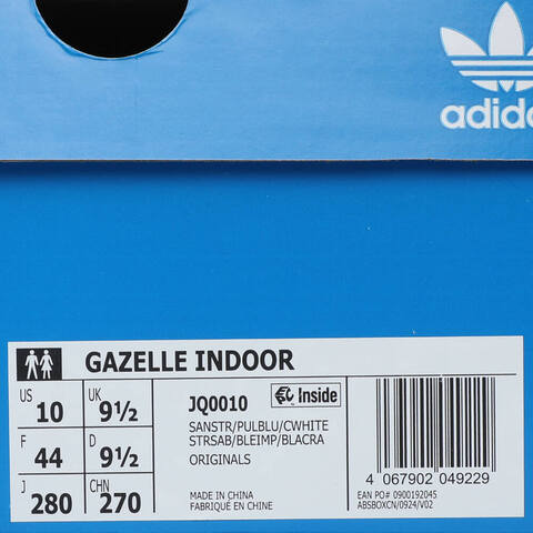 adidas Originals阿迪三叶草2025中性GAZELLE INDOORORI-CLASSICJQ0010