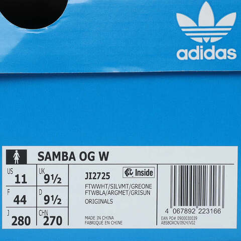 adidas Originals阿迪三叶草2025中性SAMBA OG WORI-CLASSICJI2725