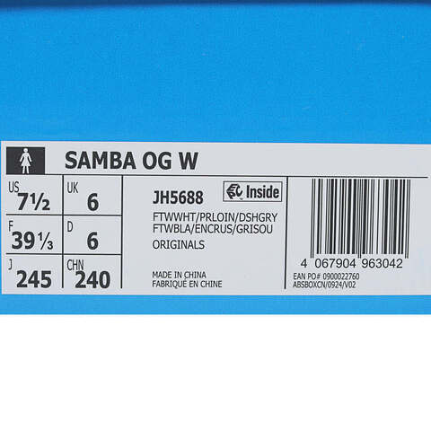 adidas Originals阿迪三叶草2025中性SAMBA OG WORI-CLASSICJH5688