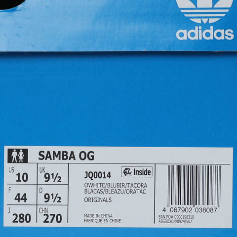 adidas Originals阿迪三叶草2025中性SAMBA OGORI-CLASSICJQ0014