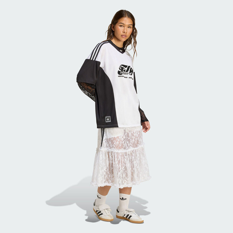 adidas Originals阿迪三叶草2025女子JERSEY针织有领长TKD2297