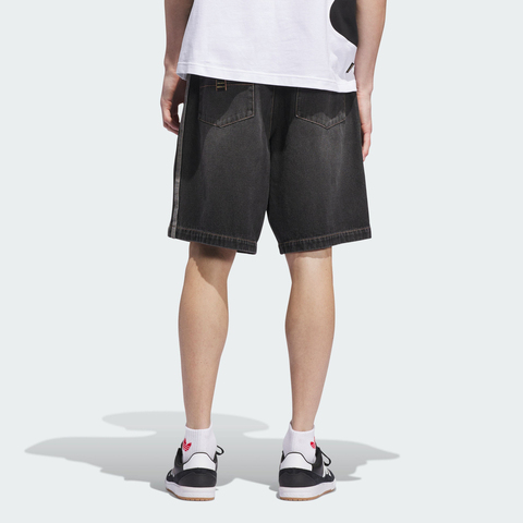 adidas Originals阿迪三叶草2025男子TYSHAWN SHORT牛仔短裤JX5468
