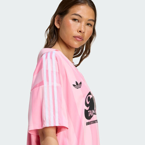 adidas Originals阿迪三叶草2025女子JERSEY针织无领短TKD2277