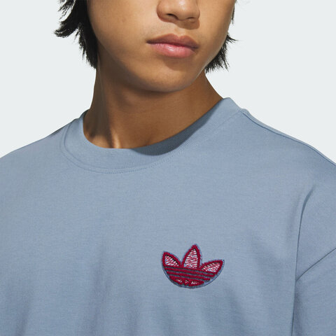 adidas Originals阿迪三叶草2025男子LM TEE针织无领短TKE5892