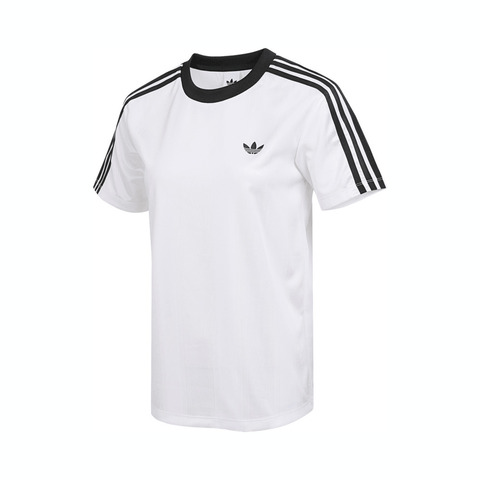 adidas Originals阿迪三叶草2025女子JACQUARD TEE针织无领短TJV9647