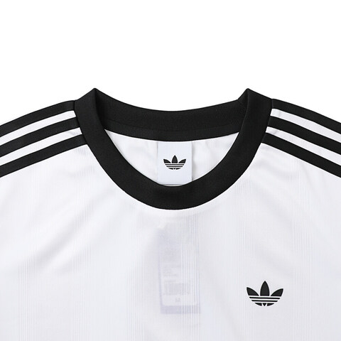 adidas Originals阿迪三叶草2025女子JACQUARD TEE针织无领短TJV9647