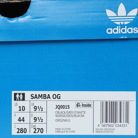 adidas Originals阿迪三叶草2025中性SAMBA OGORI-CLASSICJQ0015