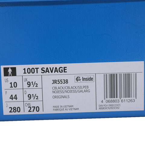adidas Originals阿迪三叶草2025中性100T SAVAGEENERGYJR5538