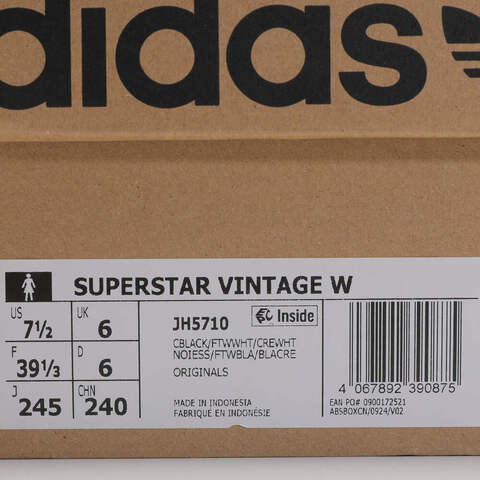 adidas Originals阿迪三叶草2025中性SUPERSTAR VINTAGE WENERGYJH5710