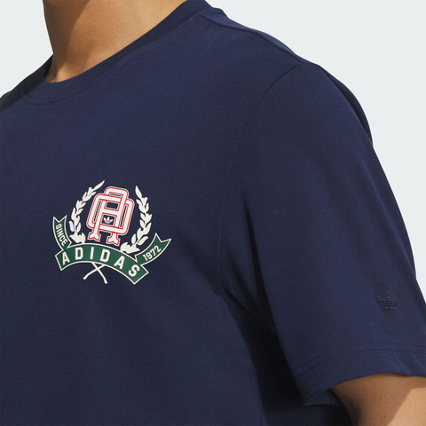 adidas Originals阿迪三叶草2025男子TEE VRCT 1针织无领短TKD1842