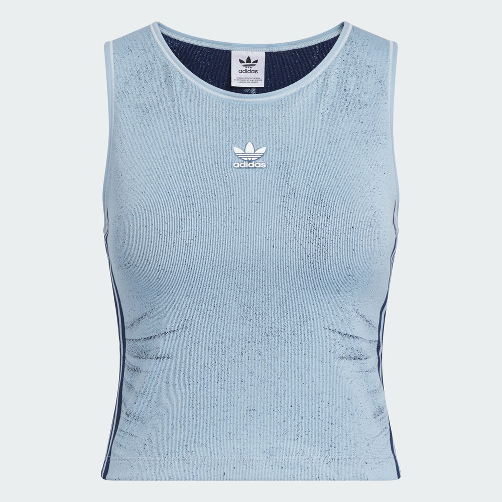 adidas Originals阿迪三叶草2025女子FAKE DENIM TANK休闲背心KE3891