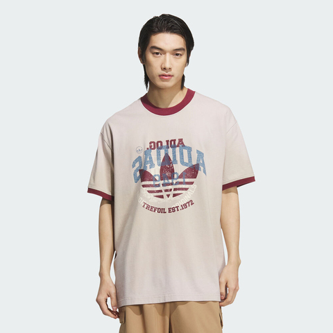 adidas Originals阿迪三叶草2025男子BBLS WASHED TEE针织无领短TKC0288