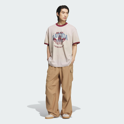 adidas Originals阿迪三叶草2025男子BBLS WASHED TEE针织无领短TKC0288