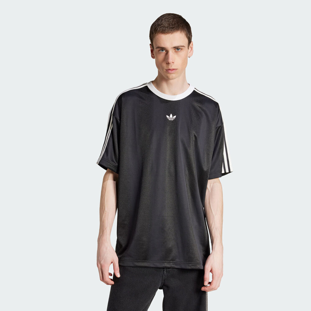 adidas Originals阿迪三叶草2025男子JACQUARD JERSEY针织无领短TJW5876