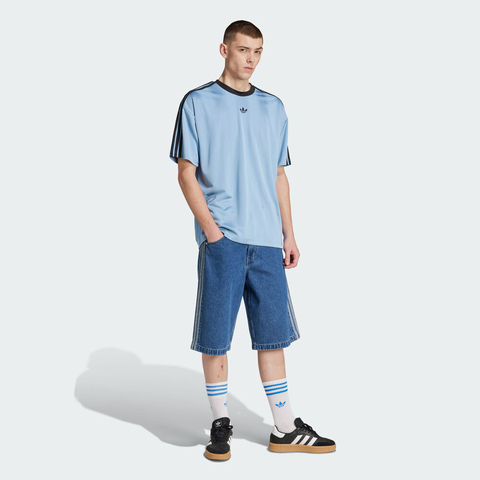 adidas Originals阿迪三叶草2025男子JACQUARD JERSEY针织无领短TJW5879