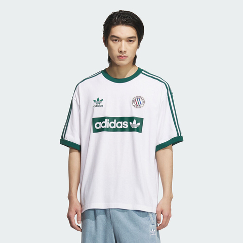 adidas Originals阿迪三叶草2025男子RINGER TEE针织无领短TKC2602