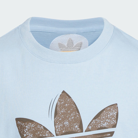 adidas Originals阿迪三叶草2025男大童JK 101 TEE针织无领短TKG6628