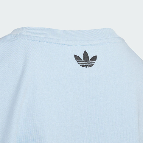 adidas Originals阿迪三叶草2025男大童JK 101 TEE针织无领短TKG6628