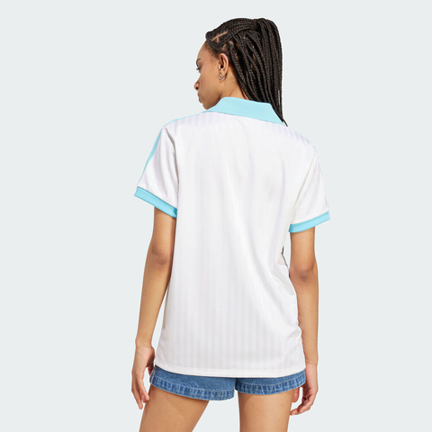 adidas Originals阿迪三叶草2025女子FOOTBALL TEE针织有领短TJZ0848