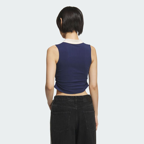 adidas Originals阿迪三叶草2025女子POLO PAD TANK休闲背心KE3893
