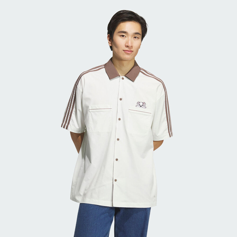 adidas Originals阿迪三叶草2025男子U BOWLING TEE短袖衬衫KG6690