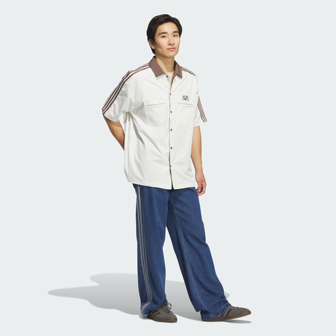 adidas Originals阿迪三叶草2025男子U BOWLING TEE短袖衬衫KG6690