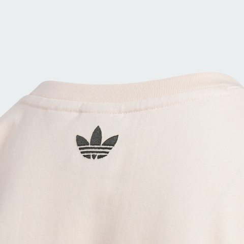 adidas Originals阿迪三叶草2025女大童JG 101 TEE针织无领短TKG6626