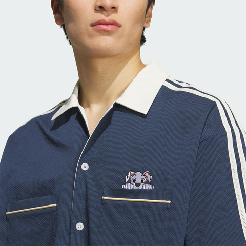 adidas Originals阿迪三叶草2025男子U BOWLING TEE短袖衬衫KG6689