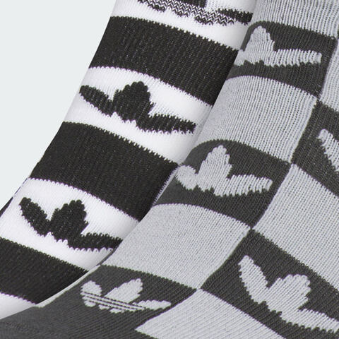 adidas Originals阿迪三叶草2025中性AOP LOW CUT 2PP短袜优惠装KF2497