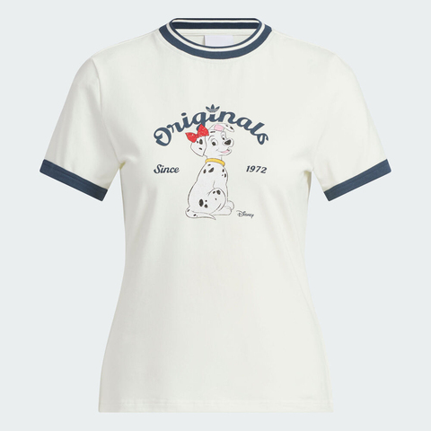 adidas Originals阿迪三叶草2025女子W RINGER TEE针织无领短TKG6696