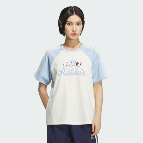 adidas Originals阿迪三叶草2025女子W RAGLAN TEE针织无领短TKG6698