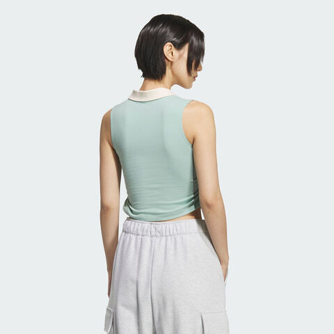 adidas Originals阿迪三叶草2025女子POLO PAD TANK休闲背心KE3894