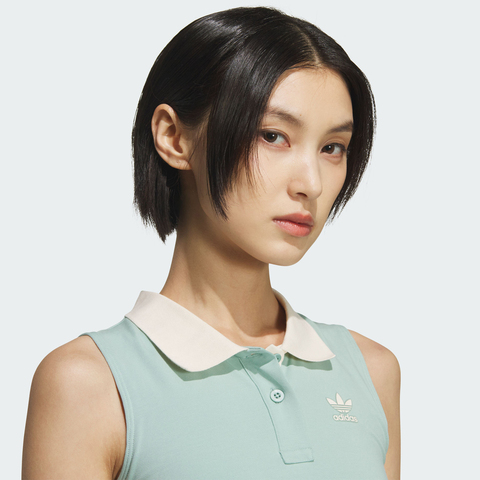 adidas Originals阿迪三叶草2025女子POLO PAD TANK休闲背心KE3894