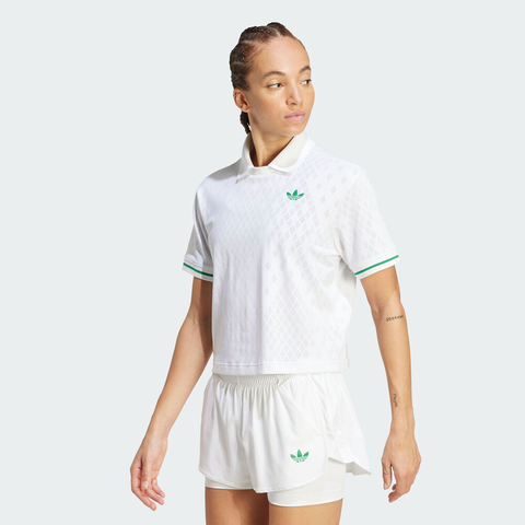 adidas Originals阿迪三叶草2025女子POLO PRO针织有领短TJM4734