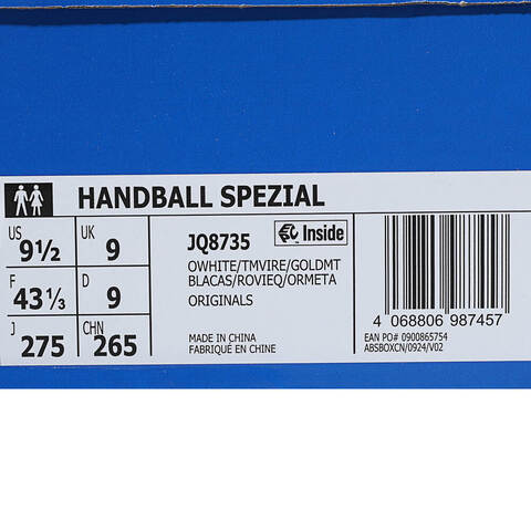 adidas Originals阿迪三叶草2025中性HANDBALL SPEZIALORI-CLASSICJQ8735