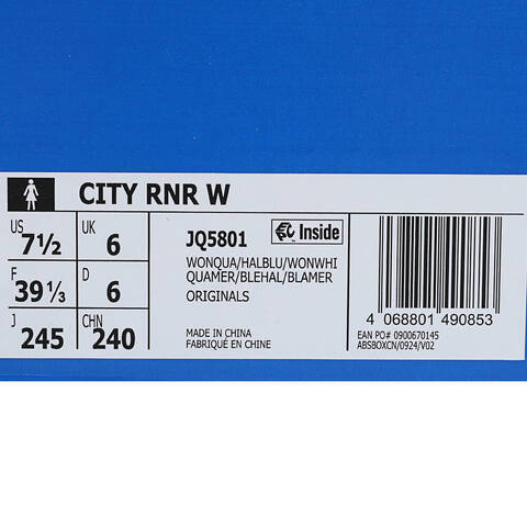adidas Originals阿迪三叶草2025中性CITY RNR WORI-RUNNINGJQ5801