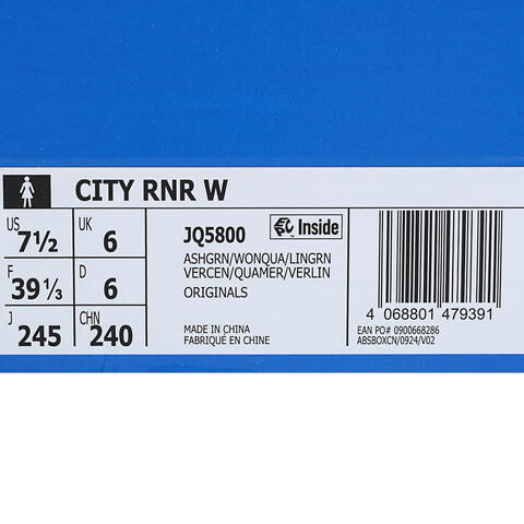 adidas Originals阿迪三叶草2025中性CITY RNR WORI-RUNNINGJQ5800