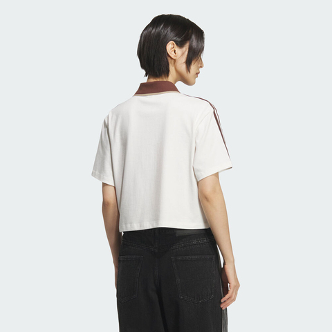 adidas Originals阿迪三叶草2025女子POLO SS W针织有领短TKH1187