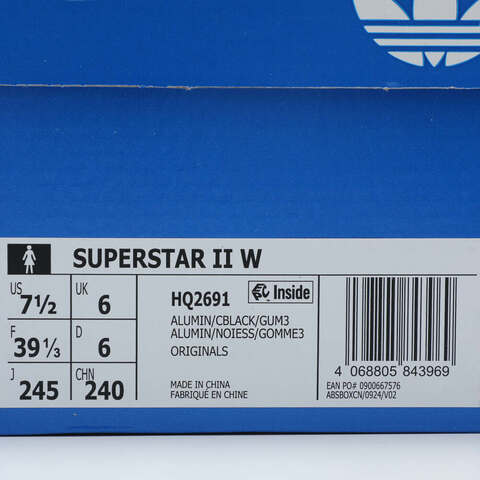 adidas Originals阿迪三叶草2025中性SUPERSTAR II WORI-CLASSICHQ2691