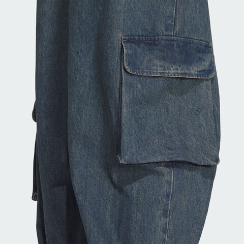 adidas Originals阿迪三叶草2025女子DENIM CARGO牛仔长裤KC5813