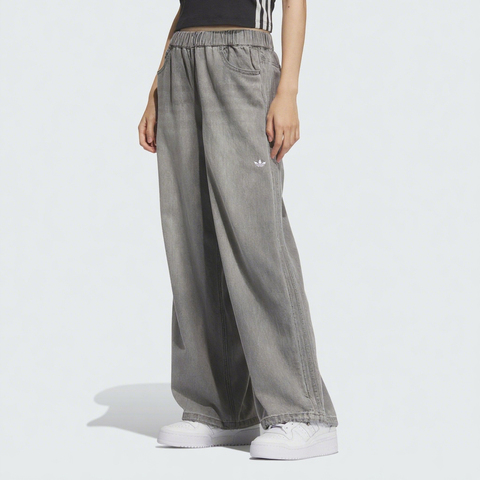 adidas Originals阿迪三叶草2025女子DENIM PANT牛仔长裤KC5839