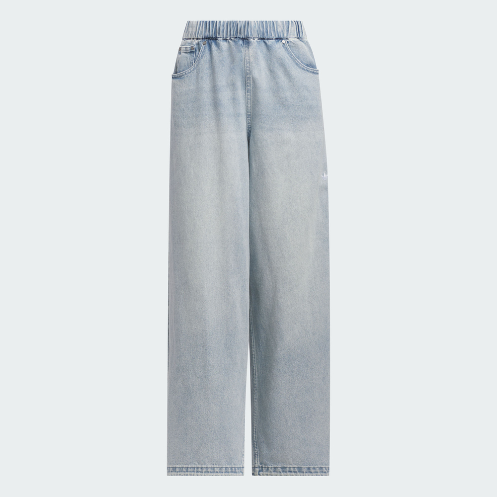 adidas Originals阿迪三叶草2025女子DENIM PANT牛仔长裤KC5837