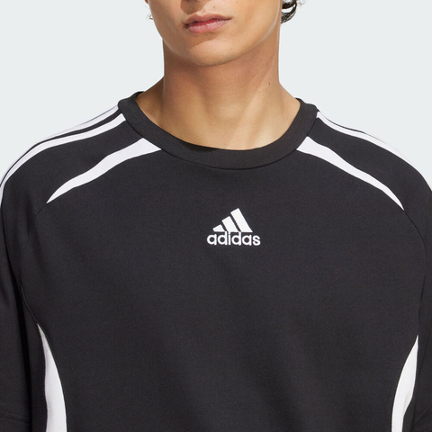 adidas Originals阿迪三叶草2025男子TEAMGEIST TEE针织无领短TKE0145