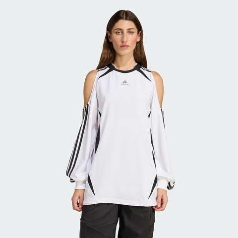 adidas Originals阿迪三叶草2025女子FASHION JERSEY针织无领长TKE9797
